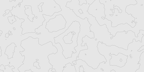 Abstract grey topography curve line texture geographic terrain grid map minimalist mountain relief monochrome landscape background, geometric seamless wavy line contour pattern modern art design.