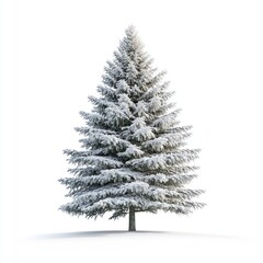 Fototapeta premium Frosted Winter Fir tree snow-covered winter.