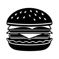 vector illustration of a hamburger