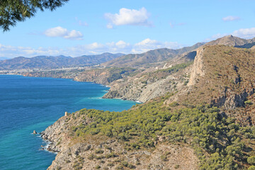 Coast of Andalucia from Cerro Gordo, La Herradura	