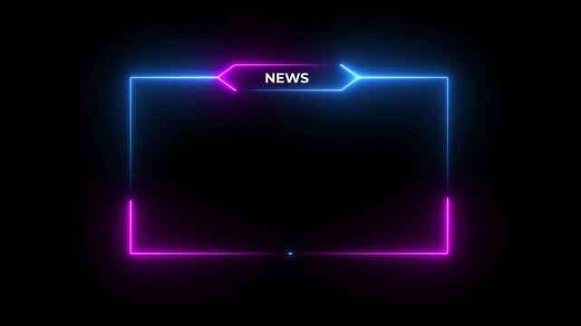 live RCE streaming neon text frame animation box frame neon frame live streaming game live Stream overlay animation for live streaming video, Motion graphics of rec screen concept.