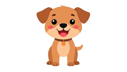 Cute cartoon dog