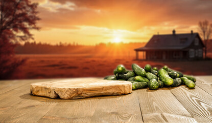 Autumn still life and blurred  cozy seasonal mood background with copy space for product placement....