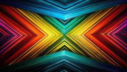Intersecting Vibrant Multicolored Lines Forming An Abstract Background Crossing Backdrop