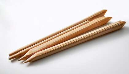 Wooden Skewer Pointed Light Brown Angled