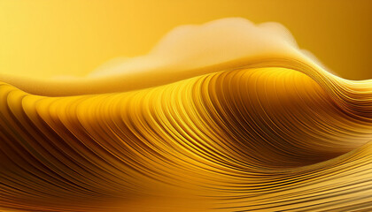 Yellow Wave With A Yellow Background The Wave Is Very Long And Has A Lot Of Detail
