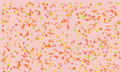 Abstract Confetti Background with Pastel Pink Base and Multicolored Circular Shapes for Festive Celebrations and Modern Designs Perfect for Digital Art
