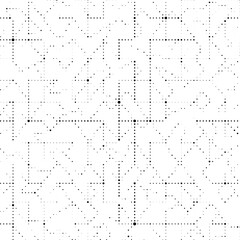 Abstract black dotted maze seamless pattern background for modern wallpapers posters branding textiles and digital graphic design use
