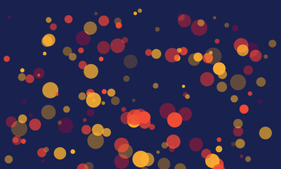 Abstract Festive Background with Warm Toned Circles Creating a Bokeh Effect Perfect for Celebrations and Digital Art Projects