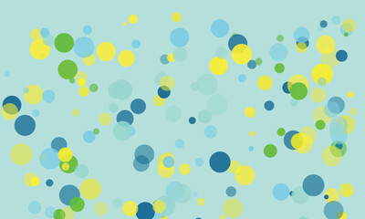Abstract pastel background with blue green and yellow circles for modern design and creative concepts perfect for wallpapers and backdrops