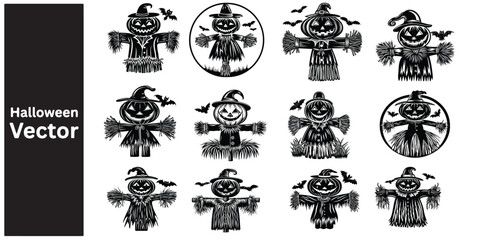 Collection of Happy Halloween Icons
