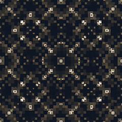 Abstract dark pixel floral seamless pattern background for posters wallpapers packaging textile design and digital templates use