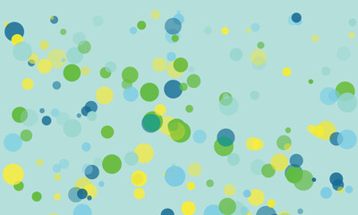 Playful Abstract Background with Colorful Circles on Light Blue Texture Ideal for Spring and Summer Designs and Creative Projects and Modern Artwork