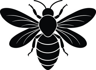 honeybee honey maker icon vector, beekeeping symbol illustration
