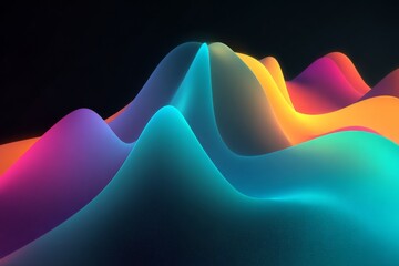 abstract colorful wave background