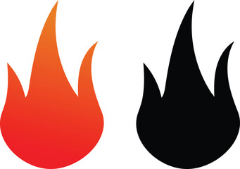 fire icon silhouette