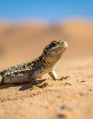 Close-up of a desert lizard