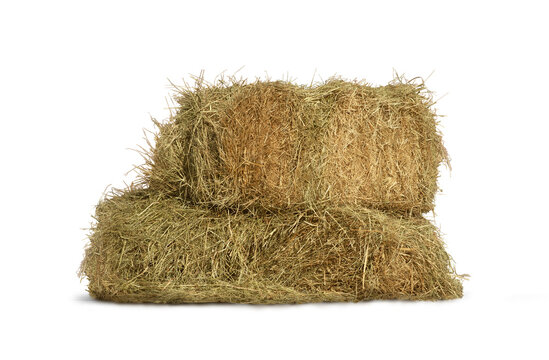 Haystack isolated over a white background