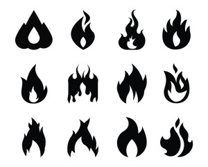 Some icons of burning flames are drawn
