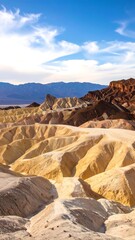 Colorful desert landscape panorama