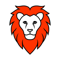 lion head vector illustration