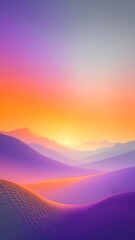 Colorful desert sunrise