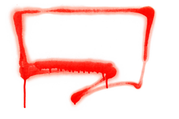 Photo graffiti, grunge spray stain symbol, icon isolated on white