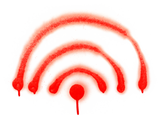 Photo graffiti, grunge spray stain symbol, icon isolated on white