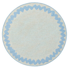 Minimalist linen napkin with subtle embroidery, photographed from above on a clean background. This soft, elegant textile piece is perfect for product mockups, table styling, or interior design 