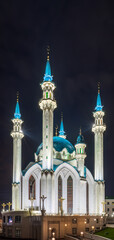 Kul Sharif mosque in Kazan Kremlin, Tatarstan, Russia. It is tourist attraction of Kazan. Kremlin. The main attraction of the city of Kazan.