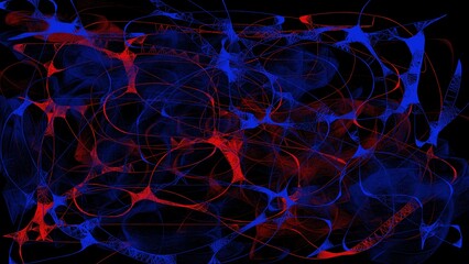 Abstract background with colorful lines on a black background