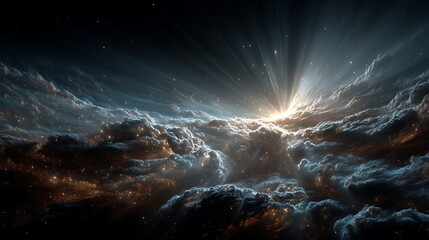 Shining futuristic starburst high resolution picture