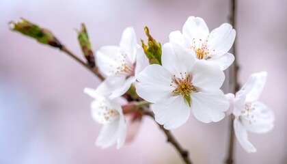 Obraz premium Delicate cherry blossoms in soft focus (2)