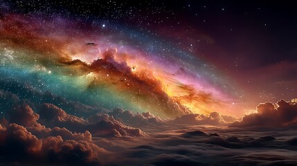 Stunning cosmic lights scene high resolution picture
