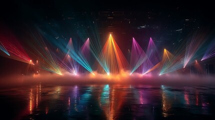 Stunning stage lights performance high resolution picture