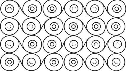 Seamless scribbled swirl patterns bundle abstract hand drawn line art design element