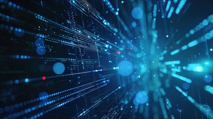 Digital Screen Data Flow Business Backgrounds with Blue Light Effect: Futuristic, Tech-Driven Visuals for Showcasing Digital Transformation & Data Analytics
Immerse your business materials in the dyna