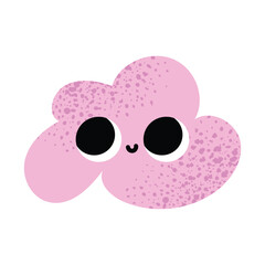  Funny character illustration isolated on white background.