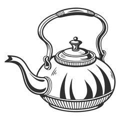 teapot isolated on white background