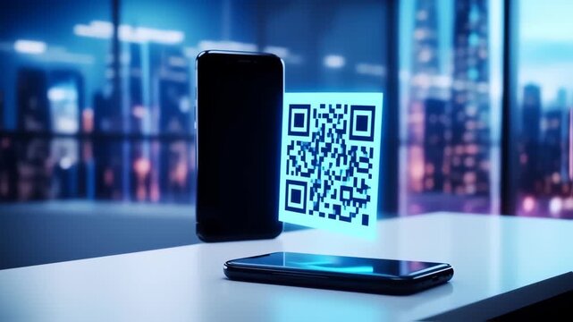 Holographic QR Code over Smartphone