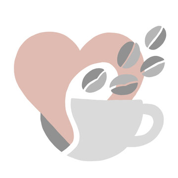 Amar al caf&eacute; (simb&oacute;lico).