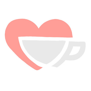 Simb&oacute;lico AMOR al caf&eacute;.