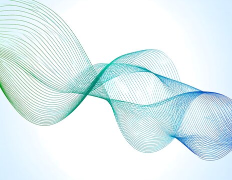 Abstract swirling lines in soft pastel colors