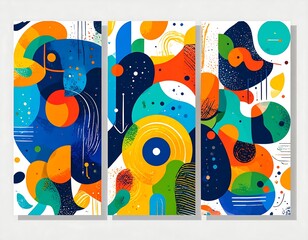 Abstract colorful panels