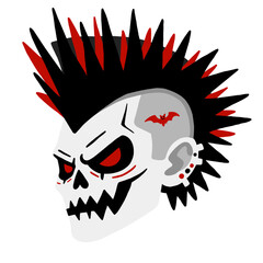 Halloween PUNK rojo.