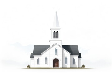 Fototapeta premium Architecture building steeple church.