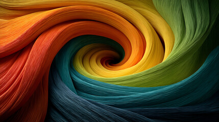 Fototapeta premium Colorful Rainbow Vortex Spiral Abstract Swirling Pattern