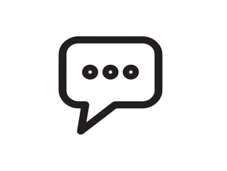 Fototapeta premium Communication Icon in Elegant Modern Thin Line Vector Illustration Design