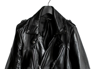Stylish Black Leather Motorcycle Jacket