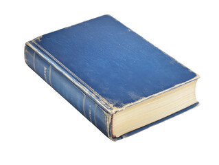 Vintage Blue Hardcover Book with Worn Edges